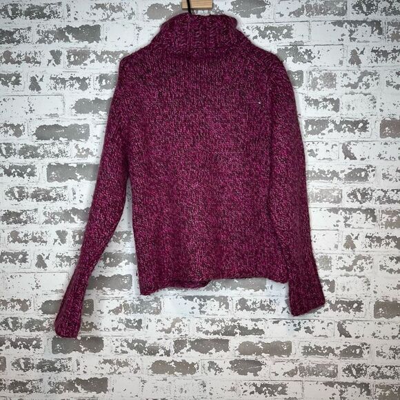Gap | woke purple turtle neck wool blend vintage sweater - Picture 7 of 8
